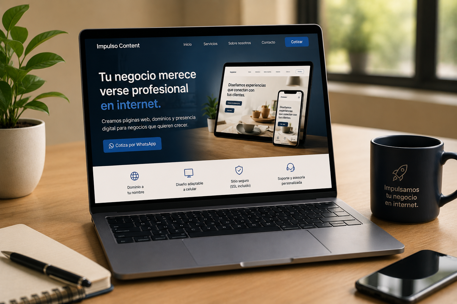 Espacio de trabajo digital moderno